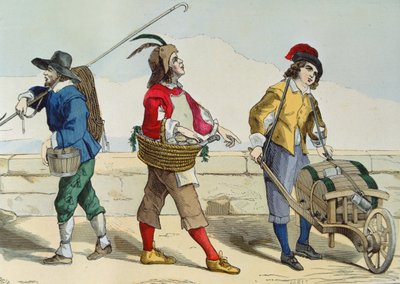Well Cleaner, Oyster Seller and Vinegar Seller at the time of Louis XIII (1601-43), from 